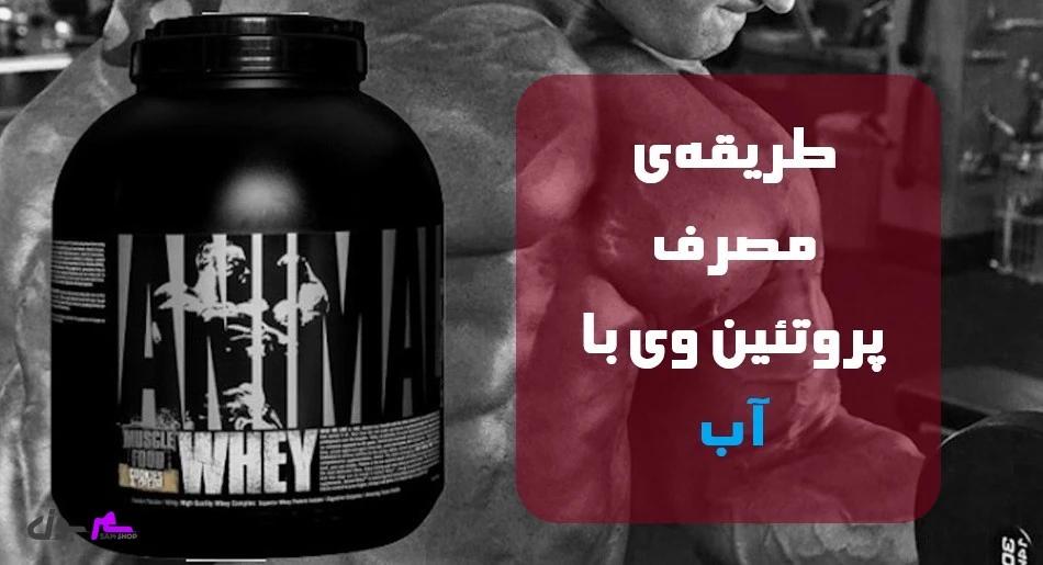 طریقه‌ی مصرف پروتئین وی با آب