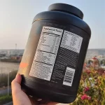 جدول ارزش غذایی پروتئین وی نیتروتک ریپد ماسل تک شامل 30 گرم پروتئین و ترکیبات چربی سوز
