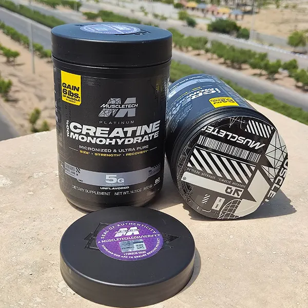 کراتین مونوهیدرات پلاتینیوم ماسل تک 400 گرم طرح جدید – Muscletech Platinum Creatine Monohydrate