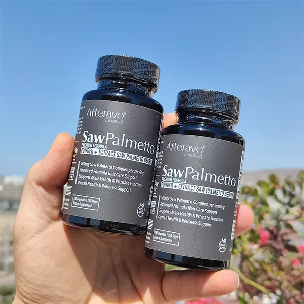 ساو پالمتو افترایو 100 عددی 500 میلی‌گرم – Afterave Essentials Saw Palmetto