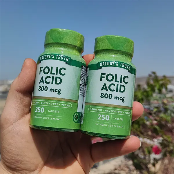 قرص فولیک اسید 800 میکروگرم نیچرز تروث 250 عددی