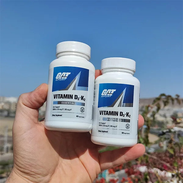 ویتامین D3 + K2 گت اسپرت 5000IU و 100mcg مکمل تقویت سیستم ایمنی و سلامت استخوان