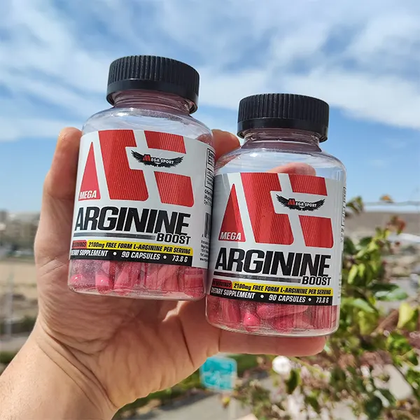 قرص آرژنین مگا اسپرت 2100 میلی‌گرم 90 کپسول Mega Sport Arginine Boost