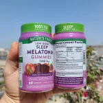 جدول ترکیبات مکمل Melatonin Gummies نیچرز تروث