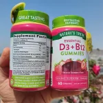 جدول ترکیبات پاستیل ویتامین D3 و B12 نیچرز تروث