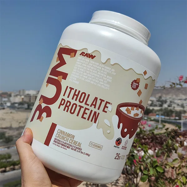 پروتئین وی ایزوله بامستد RAW Bum Itholate طعم Cinnamon Crunch Cereal