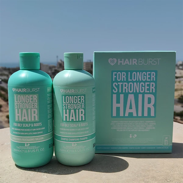 شامپو و نرم‌کننده هیربرست مخصوص موهای چرب 350 میل Hairburst