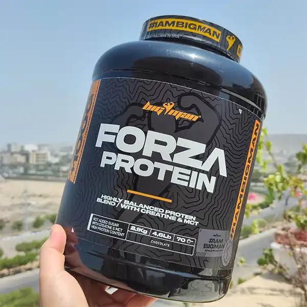 پروتئین وی فورزا بیگ من 2.1 کیلوگرم حاوی وی، سویا و کراتین