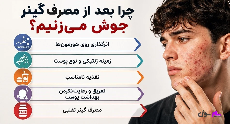چرا بعد از مصرف گینر جوش میزنیم؟