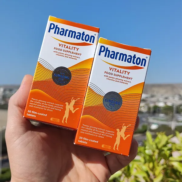 قرص فارماتون ایتالیایی‬‎ اصل 30 عددی | Pharmaton Vitality Food Supplement With Ginseng 30 Caplets-سم7شاپ-sam7shop.ir